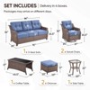 Gymojoy Outdoor Sofa Swivel Chair with Coffee Table Patio Funiture - 3 of 4