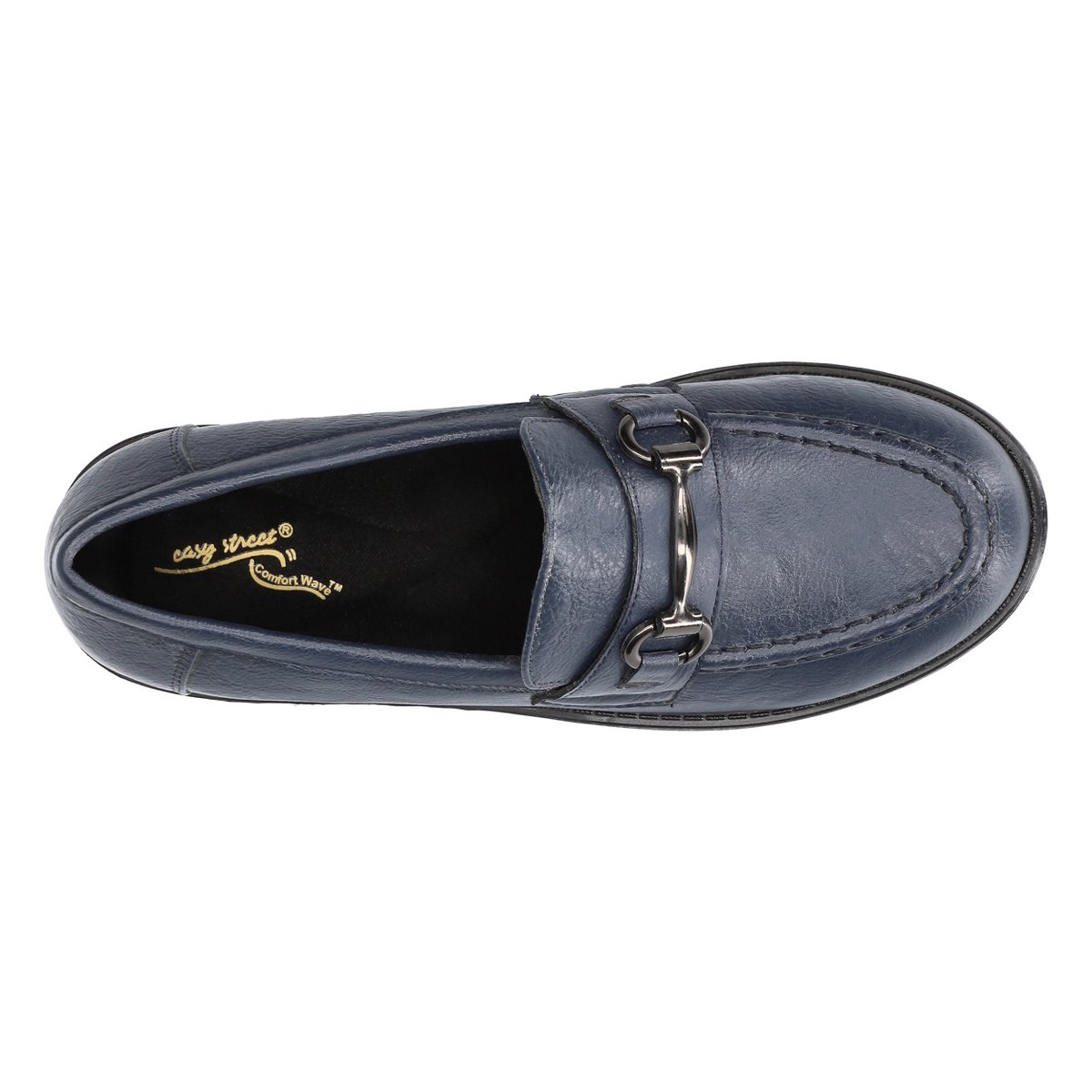 Женские туфли Easy Street Women's Witney Comfort Loafers-Navy 10W — фото 7