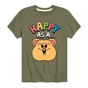 Boys' - Instant Message - Happy As A Quokka Short Sleeve Graphic T-Shirt - 1 of 4