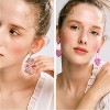 Fashion Tassel Earrings Set for Women, 12-Pair Acrylic Hoop Drop Dangle Earrings for Birthday Party - 3 of 4