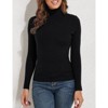 Womens Pullover Sweater Turtle Neck Long Sleeve Sweater Ribbed Knit Sweater - image 3 of 4