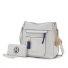 MKF Collection Shivani Vegan Leather Women’s Hobo Bag by Mia K with wallet – 2 pieces - 2 of 4