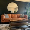 Serio Circle Brushed Aluminum Frame Large Circle Gold Round Wall Mirror -The Pop Home - 2 of 4