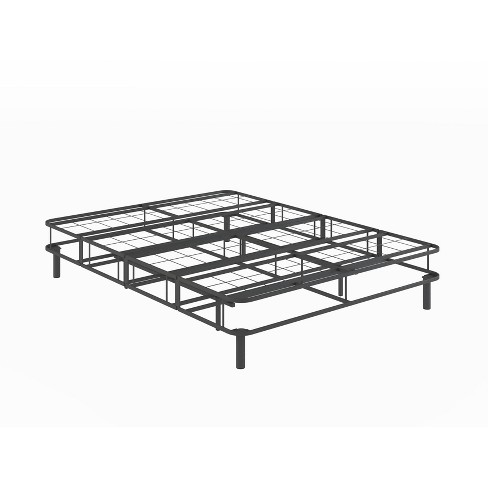 Emerge Foldable Mattress Foundation With Attachable Legs Silver
