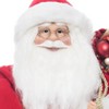 Season's Designs 18" Red and Gold Standing Santa with Bell Hanging Figurine Christmas Decor for Indoor Use, Perfect for Mantel and Tabletop Plastic, - 4 of 4