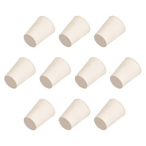 Unique Bargains Tapered Shaped Solid Rubber Stopper for Block Pipe Mouths 10 Pcs - 1 of 3