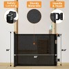 LAOTIES Retractable Baby Gate,Extra Wide Mesh Dog And Child Safety Gate,Child Safety Gate for Indoor And Outdoor Use - 2 of 4