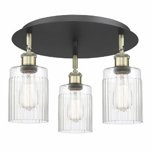 Hadley - 3 Light Flush Mount In Art Deco Style-9.5 Inches Tall and 16.25 Inches Wide - 1 of 1