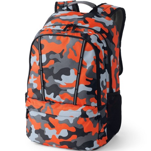 Lands' End Kids Classmate Large Backpack - - Flame Orange Camo : Target