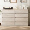 8 Drawer Dressers for Bedroom, Chest of Drawers with Deep Drawers, Large Double Dresser for Closet with Wide Top, Horizontal Wooden Dresser - 2 of 4