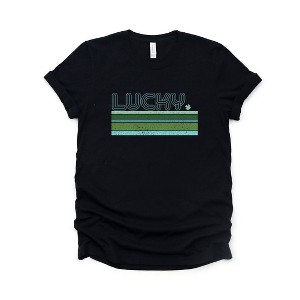 Simply Sage Market Women's Retro Lucky Stripes Short Sleeve Graphic Tee - 1 of 4