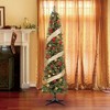 Home Heritage 7ft Pre-Lit Artificial Stanley Pencil Christmas Tree, Multicolor - image 2 of 4