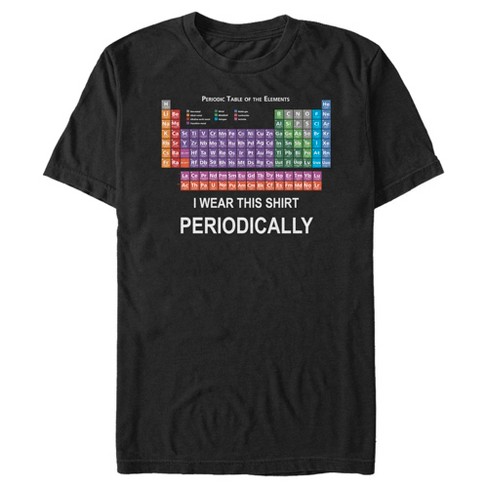 Men's Lost Gods I Wear This Shirt Periodically Table T-shirt - Black ...