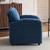 KWPZQEB 38" Accent Chair, Mid-Century Modern Chair with Thick Cushions & Wide Seat, Oversized Chenille Lounge Arm Chair for Living Room - 4 of 4