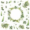 Fern Peel and Stick Decal with Circle Mirror - RoomMates: Modern Vinyl Wall Stickers, Self-Adhesive Botanical Decor - 3 of 4
