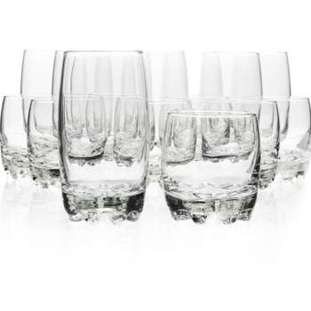 GIBSON HOME Jewelite 16-Piece Tumbler and Double Old Fashioned Glass Set  985100651M - The Home Depot