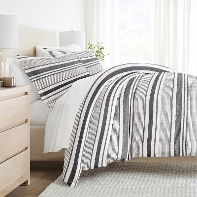 Stripe Pattern Premium Ultra Soft 2PC/3PC Duvet Cover & Shams Set, Easy Care - Becky Cameron (Shams Included)