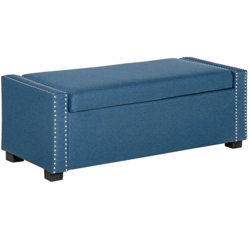 Blue ottoman hot sale target