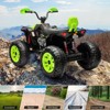 Kids ATV 4 Wheeler, 24V 4WD Electric ATV Ride On Toy for Big Kid w/ 2-Seater, 7Ah Battery, Bluetooth, MP3, USB, Knee Pads, 800W Motor - 4 of 4