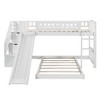 NicBex Twin Over Twin Bunk Bed with Guardrail and 2 Drawers,Twin Loft Bed with Convertible Ladder and Slide,Noise Reduced Bunk Beds for Bedroom - 4 of 4