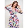 WEST K Women's Hadley Three Quarter Sleeve Full Wrap Dress - image 3 of 4