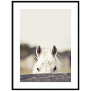 Kate and Laurel Equine Crop by Robert Cadloff Framed Wall Art Print, 31 x 41, Svelte Noir Black - 1 of 4