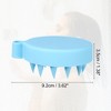 Unique Bargains Hair Scalp Massager Shampoo Brush 3.62"x3.07"x1.38" - 3 of 4