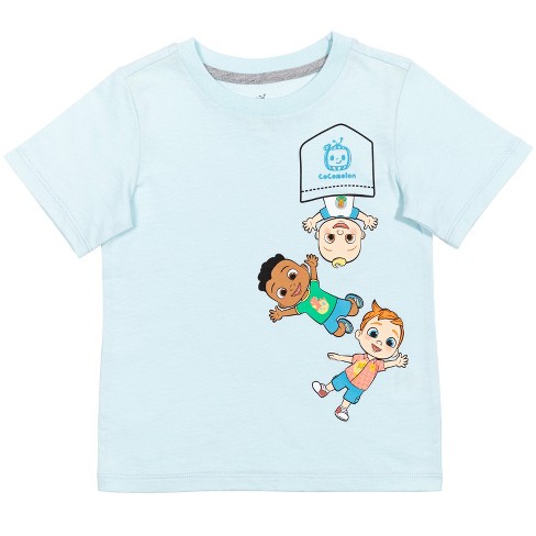 CoComelon JJ Cody Nico Infant Baby Boys Graphic T-Shirt Blue 24 Months