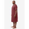 KingSize Men's Big & Tall Short-Sleeve Jersey Henley Nightshirt - 4 of 4
