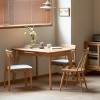 Extendable Oak Dining Table with Rounded Corners, Mid-Century Modern Rectangular Table for 6–8 People -3irtyhousy - 3 of 4