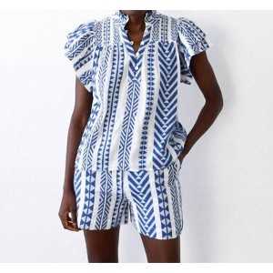 Women's Smocked Top - Never a Wallflower - 1 of 3