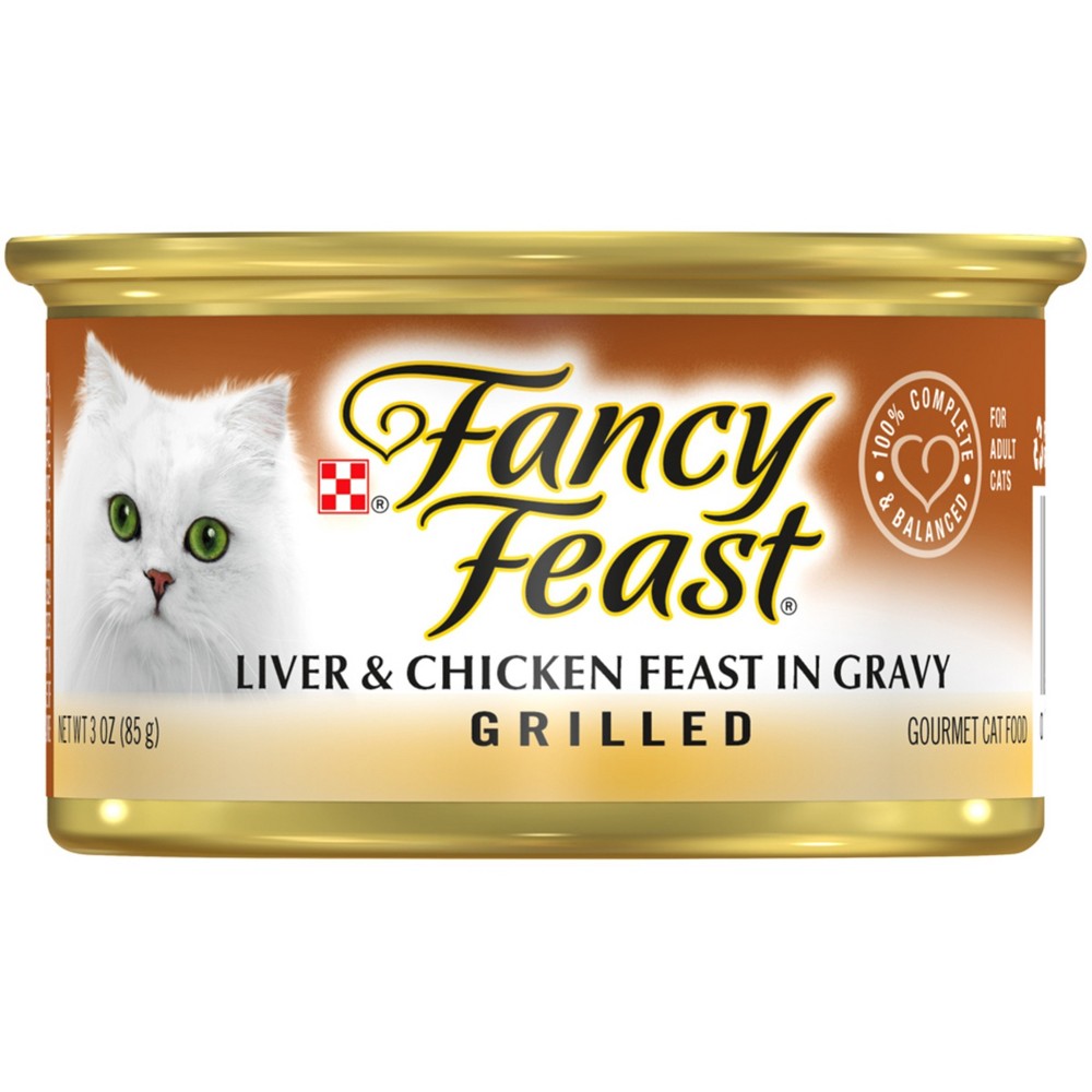 UPC 050000100880 product image for Fancy Feast Liver & Chicken Feast in Gravy Grilled Wet Cat Food - 3 oz | upcitemdb.com