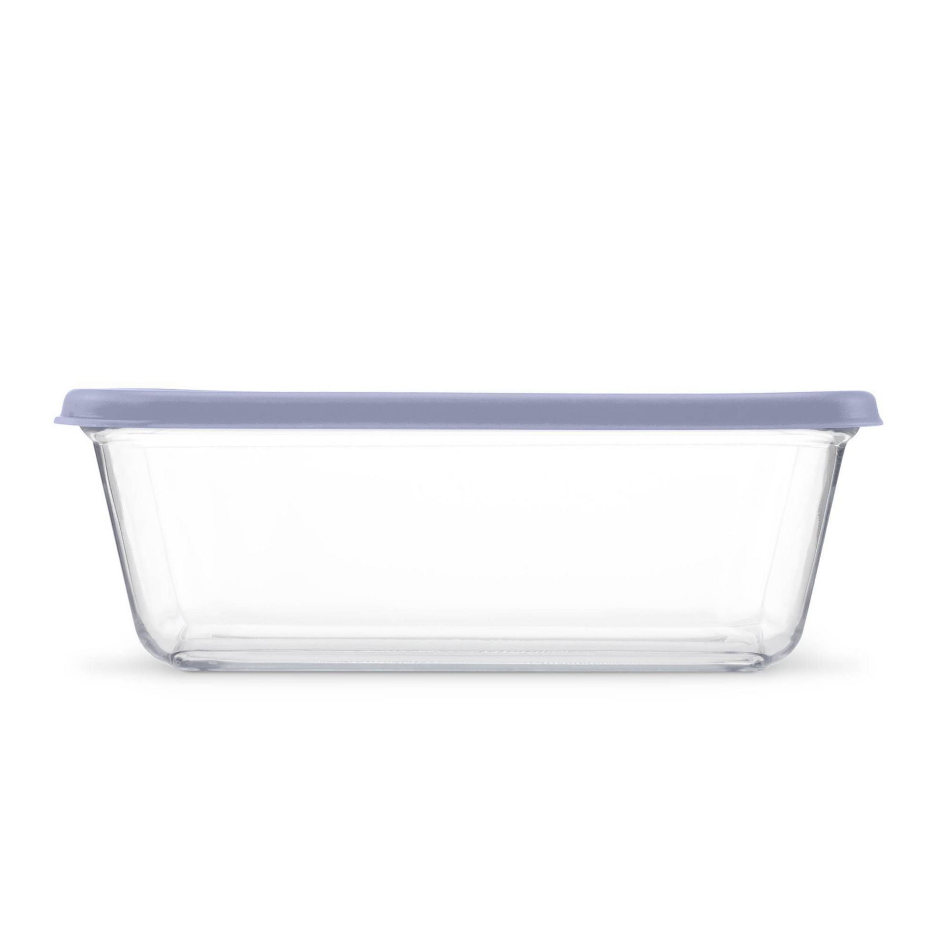 Ello Everyday 11c Rectangle Glass Food Storage container Elemental Blue