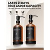 BRINJOY Kitchen Soap Dispenser Set-16OZ Amber Glass Bottle, Stainless Steel Pump, Instant Dry Tray, Non-Slip Silicone Pad, and Dish Brush - 3 of 4