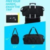 Gym Bag With Shoe Compartment & Wet Pocket, Lightweight Sports Travel Duffel Bag, Carry On Bag - 3 of 4