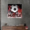 Notoriart Soccer Red Splash Soccer Wall Art Framed - 2 of 4