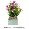 Unique Bargains Artificial Plants Spring Grass with Lily Blossoms Plastic 3.07"x3.07"x7.48" 1 Pc - 3 of 4