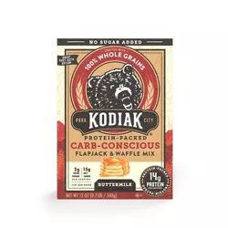 Kodiak Protein-Packed Flapjack & Waffle Mix Carb Conscious Buttermilk - 12oz
