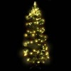vidaXL 5 ft Swirl Christmas Tree with Stand and LEDs - Green PVC, Bushy Appearance, Energy-Efficient LED Décor - 3 of 4