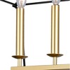 CWI Lighting Tudor 6 Light Island/Pool Table Chandelier With Satin Gold & Black Finish - 2 of 2