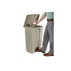 Safco Large Capacity Plastic Step-On Receptacle 23gal Tan 9923TN Step Trash Can - 3 of 3
