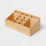 10" x 5" x 4" 12 Compartment Bamboo Countertop Organizer - Brightroom™