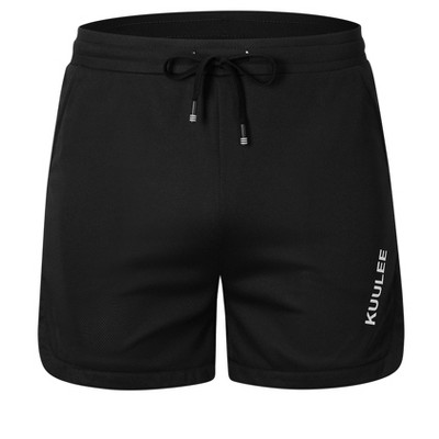 Men's Running Shorts Athletic Gym for Weightlifting Squatting Jogger Pants with Pocket