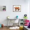 Stupell Industries Orange Dump Truck Construction Floating Frame Canvas Art, Gold, 31" x 25" - 3 of 4