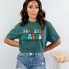 Simply Sage Market Women's Retro Deck The Halls Checkered Short Sleeve Garment Dyed Tee - 2 of 4