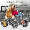 Nasitip Washable Rug-Modern Plaid Area Rug Non Slip Soft Rugs-Low Pile Foldable Floor Cover Accent Carpet - 4 of 4