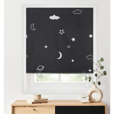 100% Blackout Roller Shades (35''W x 72''H, Stars)