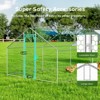 XBRIGH Large Metal Chicken Coop Walk-in Poultry Cage Chicken Run Pen Duck House with Waterproof and Anti-Ultraviolet for Outdoor Farm Use Spire Roof - 3 of 4