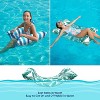 Jasonwell 2-Pack Water Hammock Pool Floats - 4-in-1 Inflatable Lounge Chair, Saddle, Drifter, Green & Blue, Perfect for Pool, Lake & Beach - 4 of 4