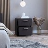 Trivor 2 Drawers Nightstand , End Table, Side Table Metal Handle - 2 of 4